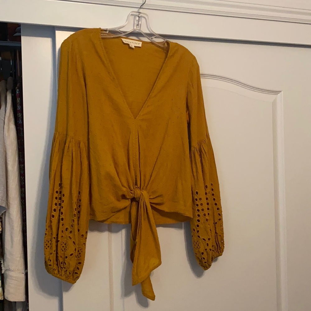 Lovestitch mustard yellow top